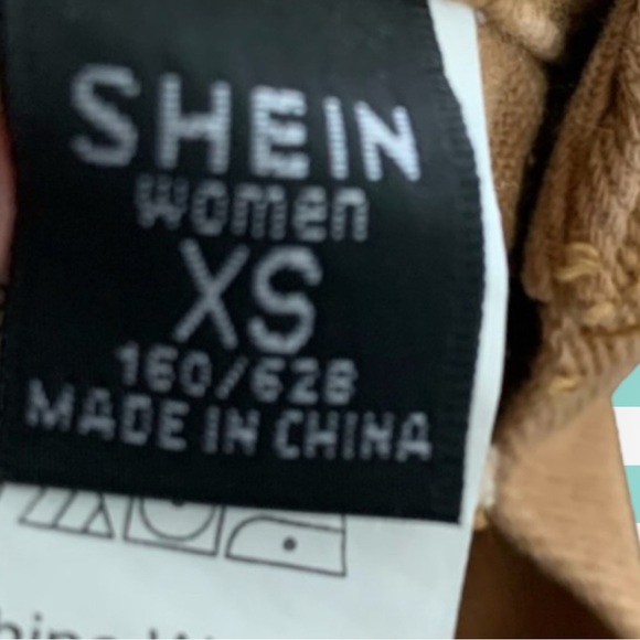 SHEIN Khaki High Rise Distressed Cutoffs XS - Picture 5 of 5